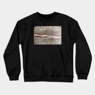 Retro Concrete Wall With Cracked Surface Crewneck Sweatshirt